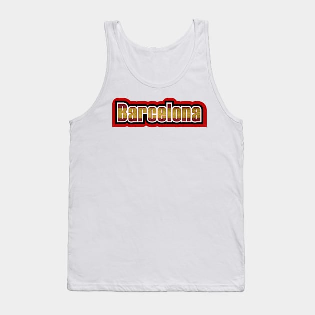 Barcelona, Spain Flag Tank Top by cricky